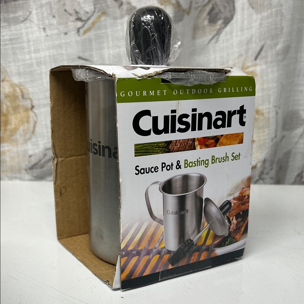 Cuisinart Stainless Steel Sauce Pot with Black Basting Brush